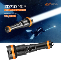 ORCATORCH ZD710 MK2 ScubaDiving 2700Lumen Flashlight CREE LED Torch Underwater 150-Meter Waterproof Search Night Dive Freediving