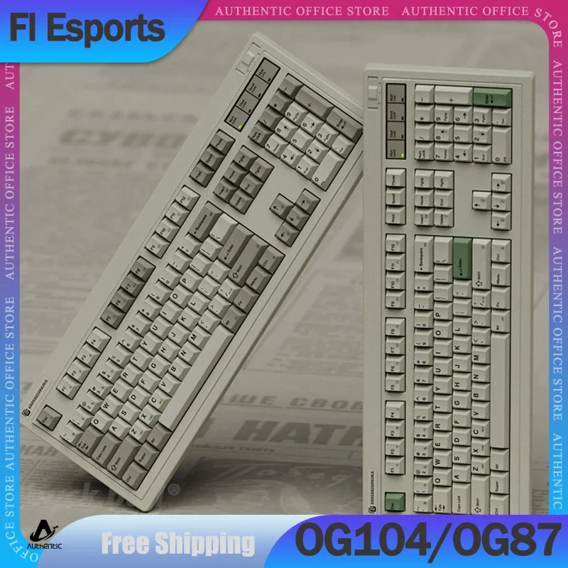 

Fl Esports OG104 OG87 Mechanical Keyboard 3Mode USB/2.4G/Bluetooth Wireless Keyboard Hot-Swap Keycaps PBT Gaming Keyboards Gifts