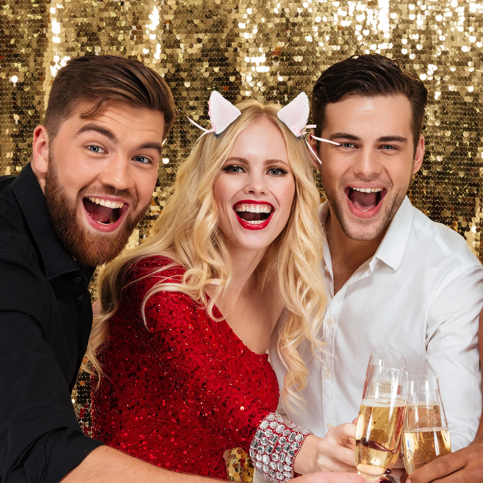 

4 пары заколок для волос в виде кошачьих ушек, милые заколки для Хэллоуина, украшения для селфи, реквизит для фестивалей, вечеринок и ролевых игр