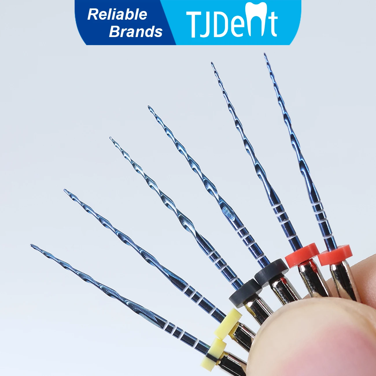 

TJDent 21mm 25mm G25/G40/G50 Dental One File Blue Niti Rotary Endodontic Root Canal Reciprocating Files Dentistry Materials Tool