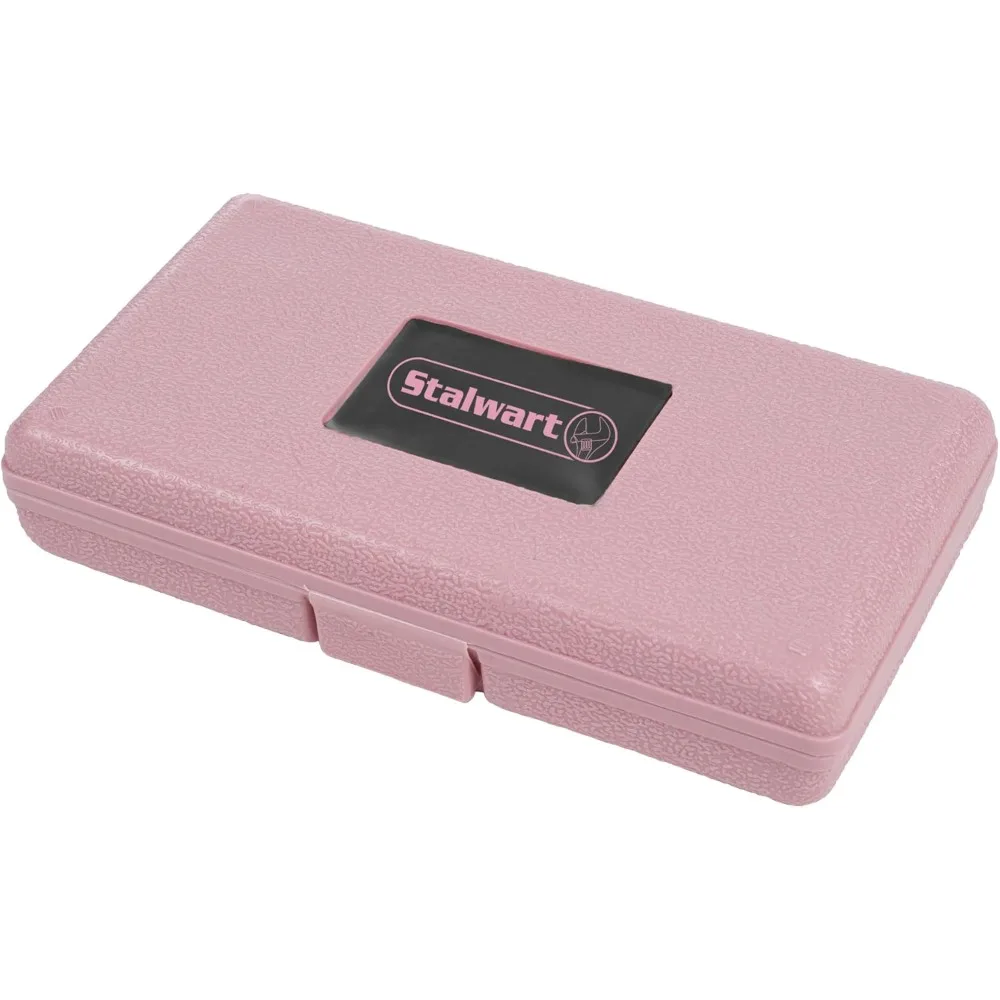 Household Hand Tools, Pink Tool Set - 7 Piece by Stalwart, Set Includes – Hammer, Screwdriver Set, Pliers (Repair Kit for the Ho