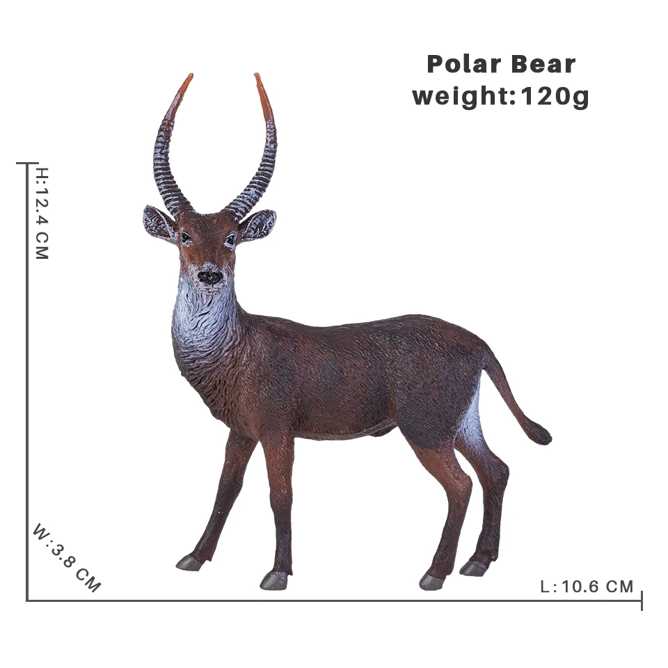 Solide Simulation wilde Zoo Tier Antilope Giraffe Panda Schwein Modell Action figuren Elefant Tiger Figuren Spielzeug für Kinder – Detail 12