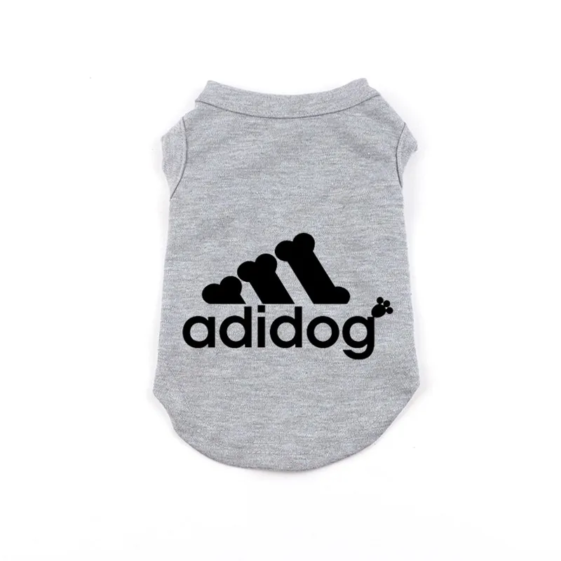 Summer Pet Dogs Clothes Adidog Letter Pattern Cotton Dogs Vest Puppy French Bulldog For Small Dogs Clothing Chihuahua Costume