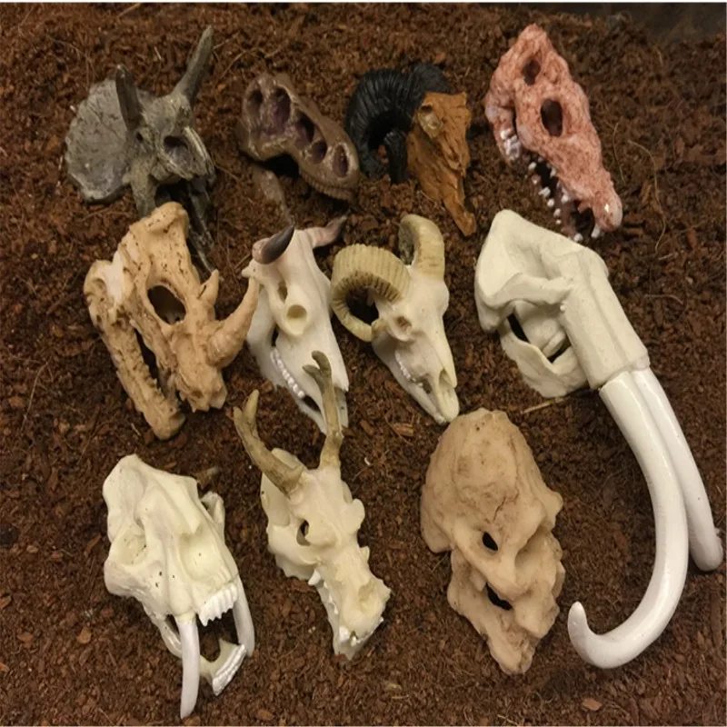 

Skull Figurine Resin Goat Skull Miniature Aquarium Decoration Ornament Fish Tank Reptile House Micro Landscape Decorations