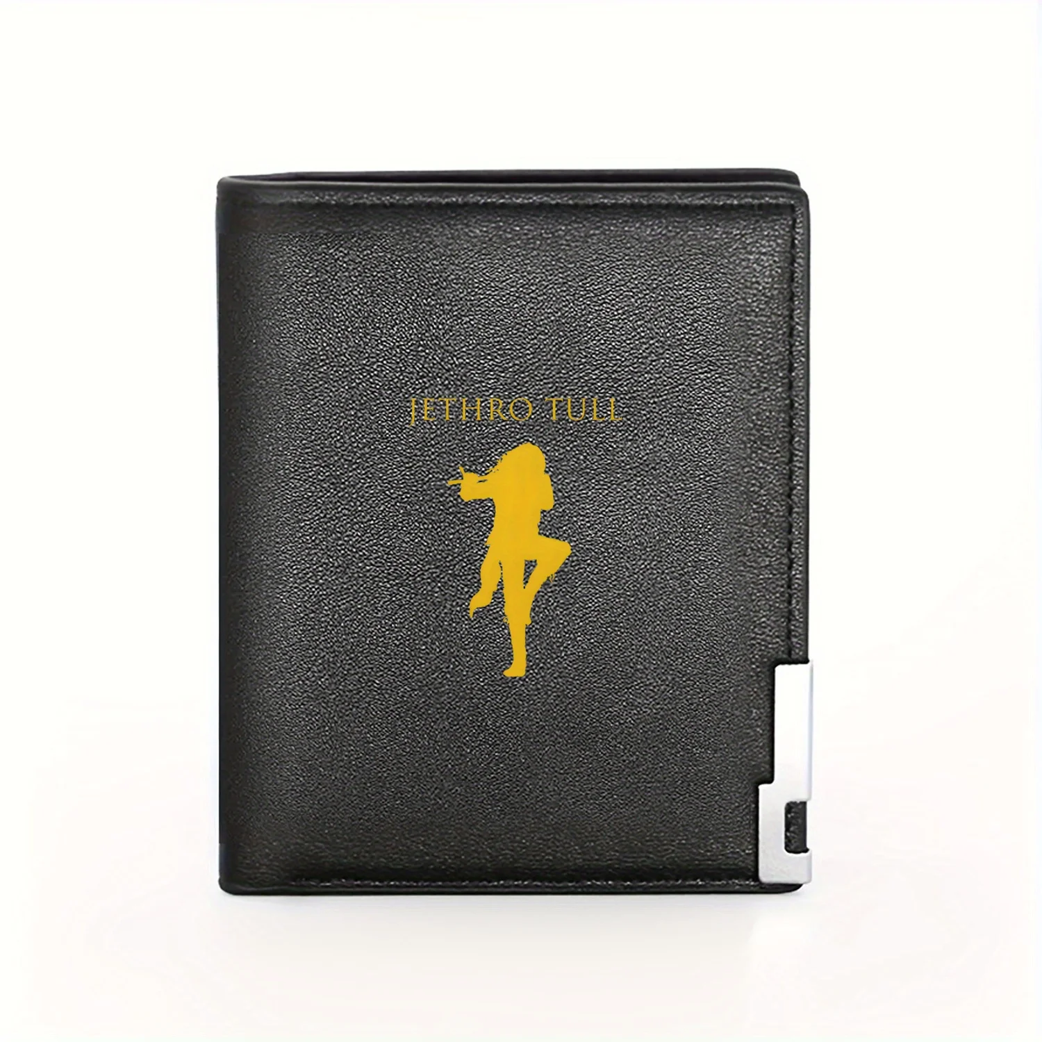 Jethro Tull Band Silhouette Concert Music Gift Wallet Business Mens Casual Elegant Simple Practical Quality Wallet Stylish Print