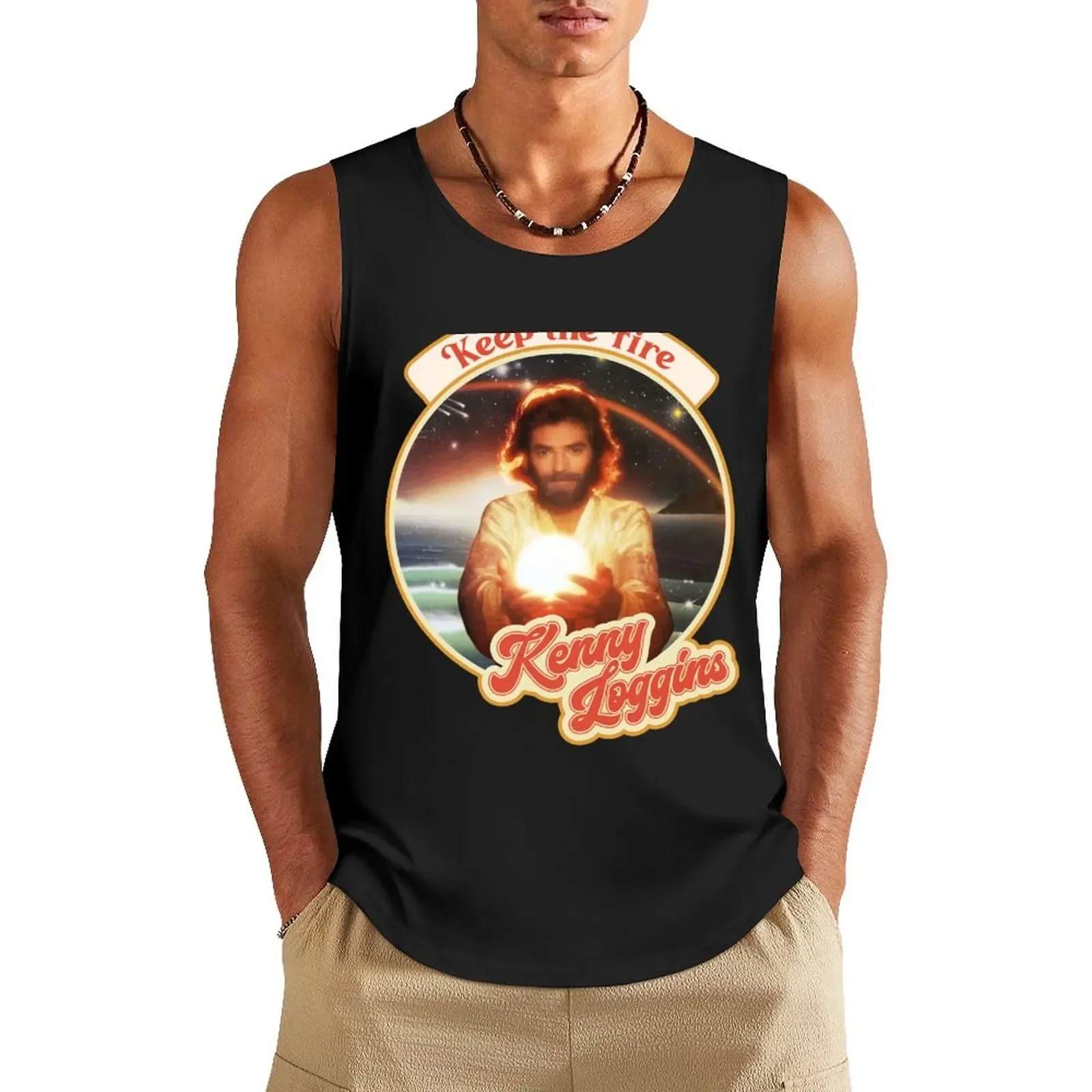 

Kenny Loggins Retro Tour Style Design Tank Top t-shirt for men clothes for men