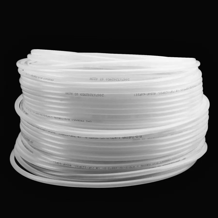 

RO Tubing 1 4 Inch Outside Diameter, 328 Feet Food Grade Pex Tubing, BPA Free, Translucent PE tubing for Reverse Osmosis Systems