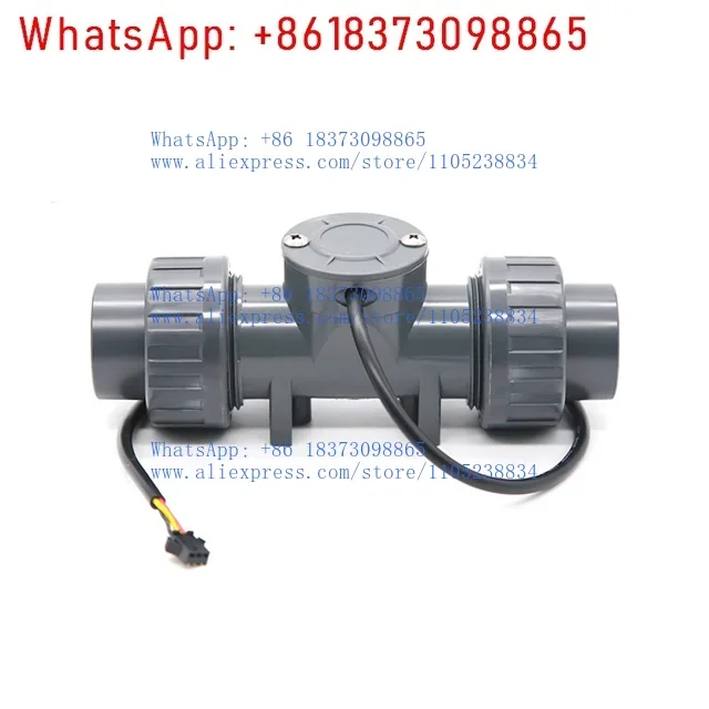 ZJPVC-DN25 Agricultural Turbine Sensor Durable PVC Material 20-280 L/min Paddle Turbine Flow Meter Digital Counter32 mm