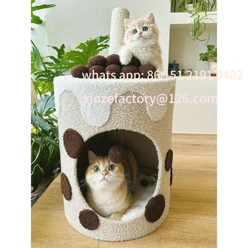 

Customizable Honey Cat Crawler Sisal Barrel Cat Nest