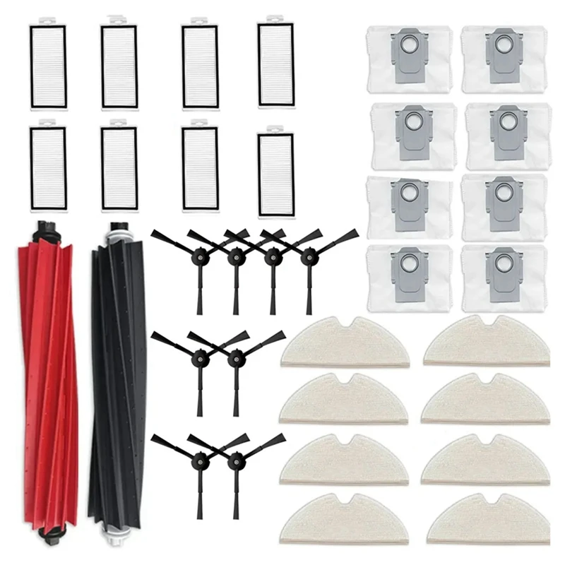 

Promotion!Compatible For Roborock Q8 Max, Q8 Max+, Q5 Pro,Replacement Parts Accessories Main Side Brush Hepa Filter Mop Dust Bag