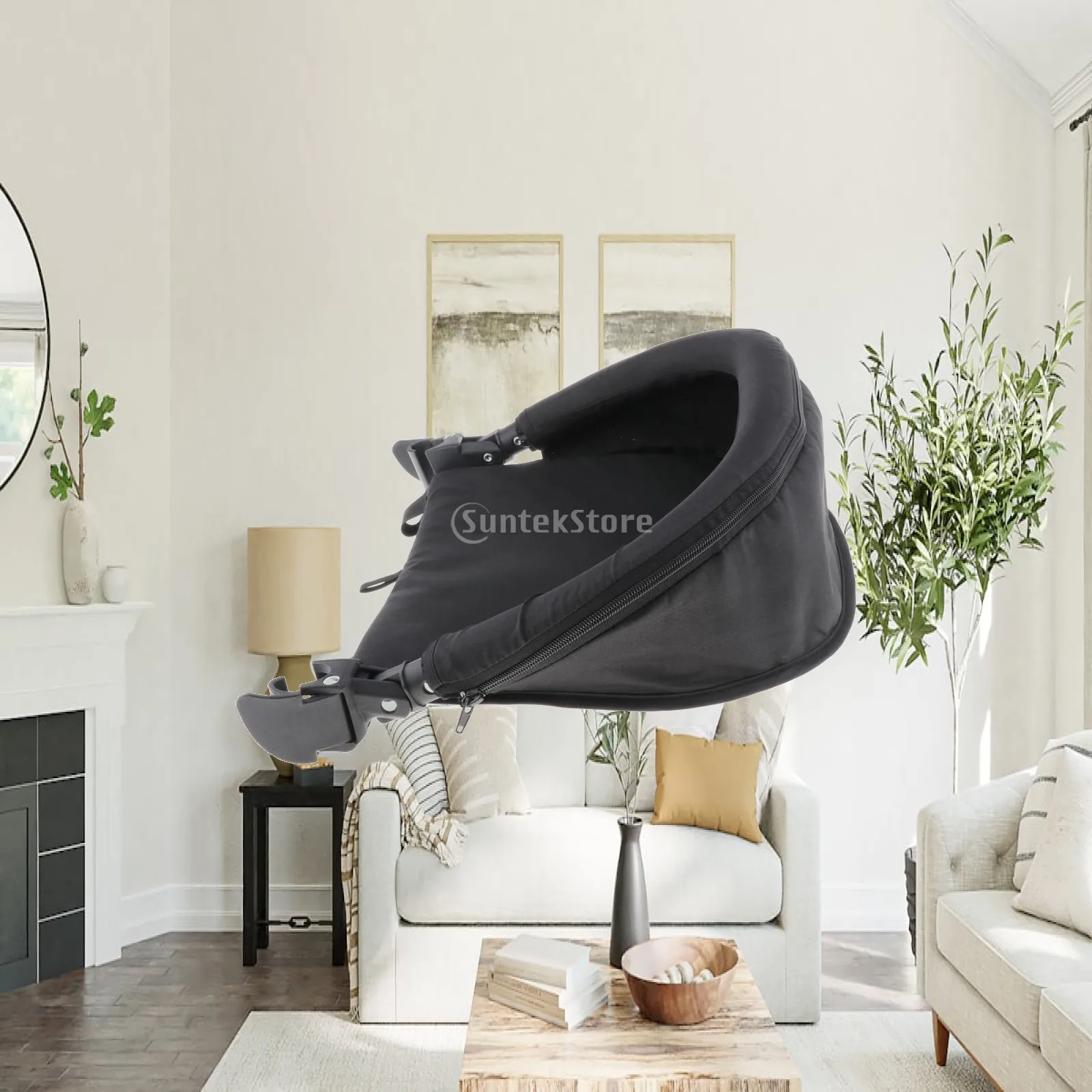 Baby Stroller Bumper Bar Breathable Oxford Cloth Footrest Handrail Sleeping Environment Accessory for Baby Carriage