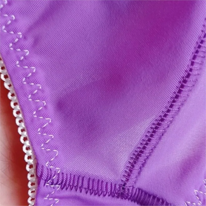 Men's Ice Silk T-Back Thong Low Waist Bulge Pouch Underwear Stretch Breathable Male Briefs Sexy Lingerie