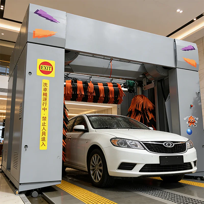 Touchless Car Wash Machine with 3D Sensor Technology and Customizable Wash Programs for Various Vehicles