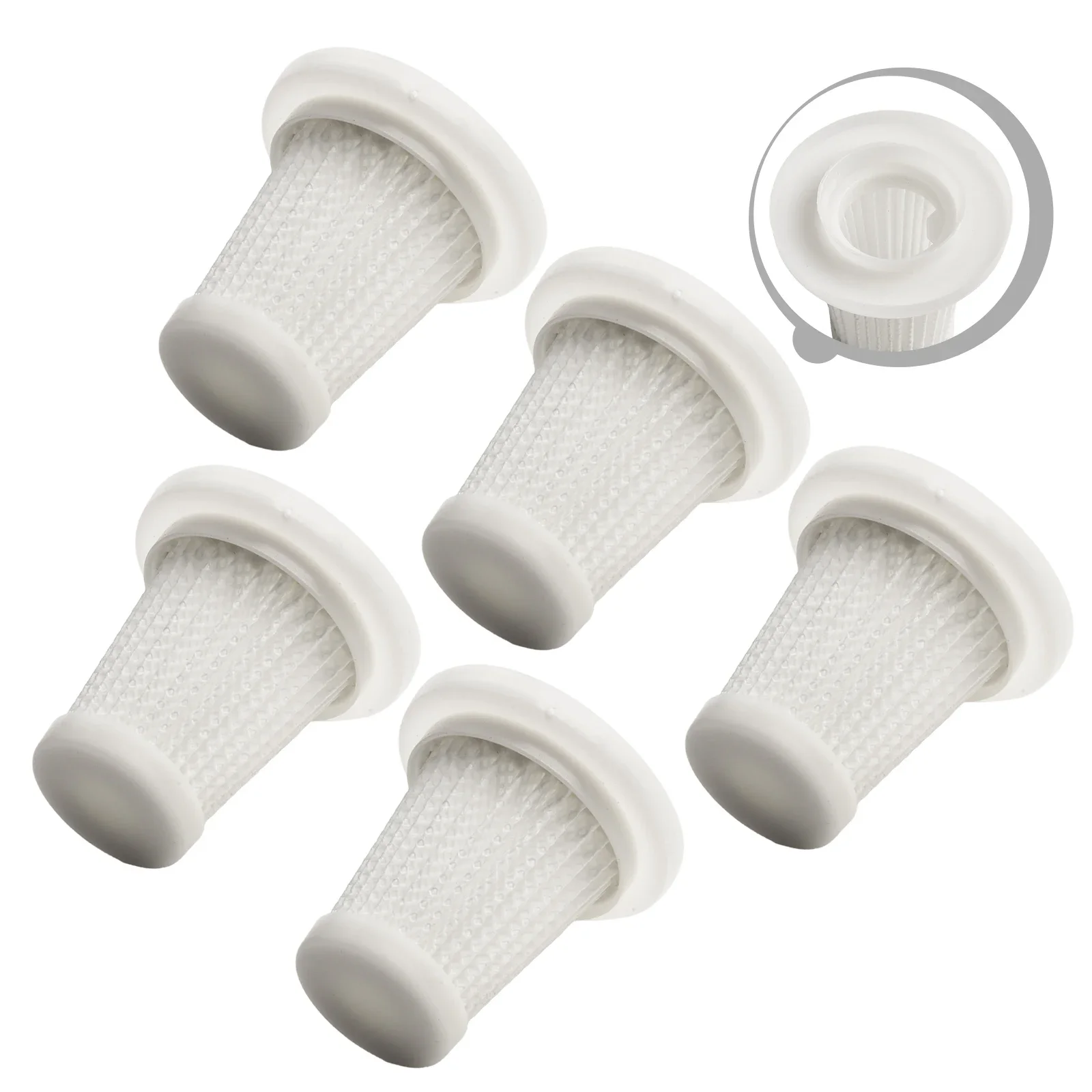 5PCS Replacement  Filter High Filtration Efficiency Effectively Capturing Dust Washable Reusable Car Vacuum Cleaner Accessories