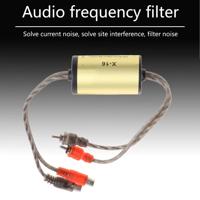 RCA Audio Noise Filter Suppressor Ground Loop Isolator For Car And Home Stereo