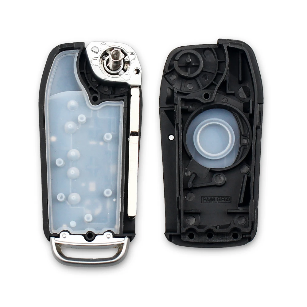 KEYYOU Modified Flip Folding Remote Key Shell For Ford Focus 3 Fiesta connect mondeo c max 2013 Fob 3 Buttons Smart Key Case