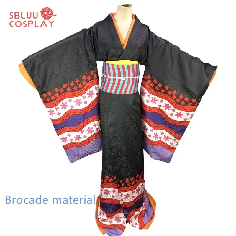 

dd12SBluuCosplay Аниме Wano Country Нико Робин Кимоно Косплей Костюм
