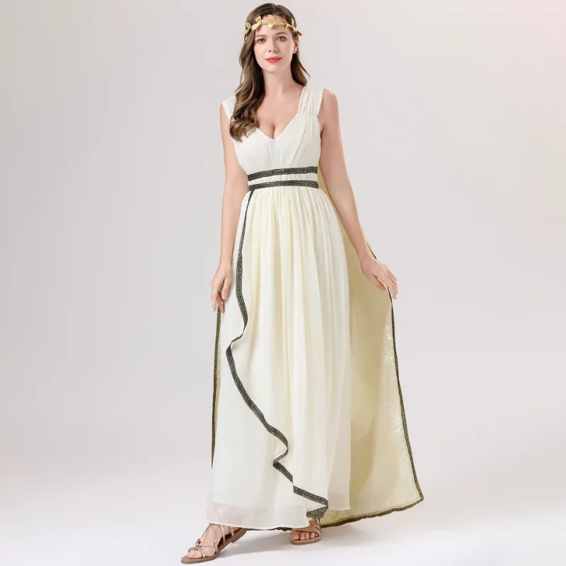 

Костюм древнегреческой богини Клеопатры для взрослых — элегантное платье на Хэллоуин для ролевых игр и маскарада