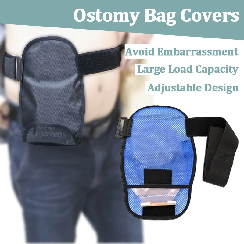 1Pc Mesh/waterproof Ostomy Bag Covers Stoma Bag Holder Waterproof Adjustable Colostomy Support Belt Urinary Hanging Bag Cover