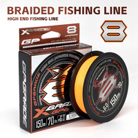 New YGKX Fishing Line X8 Strands Braided PE 150m 200m Japan Smooth Multifilament Fishing Line PE Line Seawater fishing Pesca