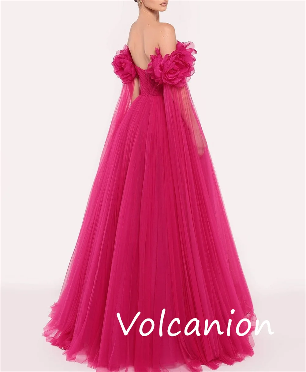 Customized Exquisite Chiffon Pleat A-line Off-the-shoulder Long Dresses Bespoke Occasion Classic Fashion