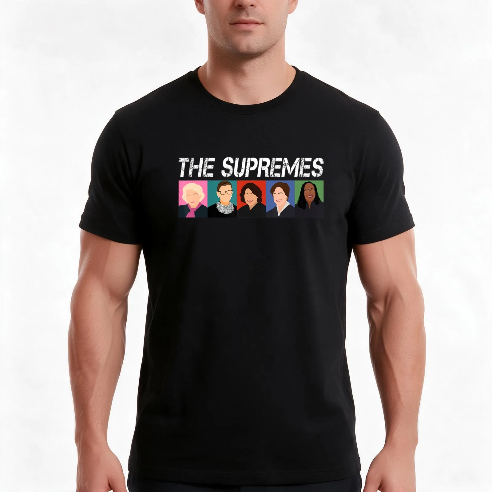 Supremes Court Ketanji Brown Jackson The Supremes T-Shirt, Summer Casual Cotton Tee, Oversized Streetwear Tops, Unisex Men Women