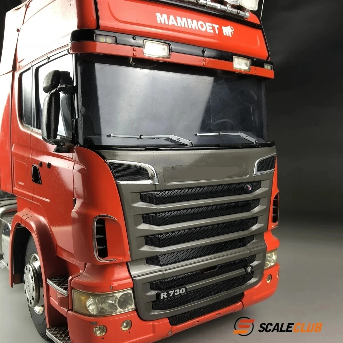 Scaleclub Modello Rimorchio Dirt Head 1/14 Arrampicata 1/10 Drift Car Con Simulazione Tergicristallo In Metallo Per Tamiya Lesu Scania Man Parti