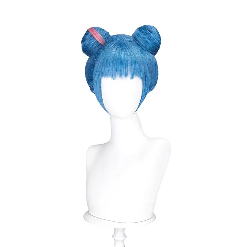 Disfraz de Anime Arcane Temporada 2 Jinx, conjunto completo de peluca, uniforme en polvo LOL, trajes de fiesta de Carnaval y Halloween