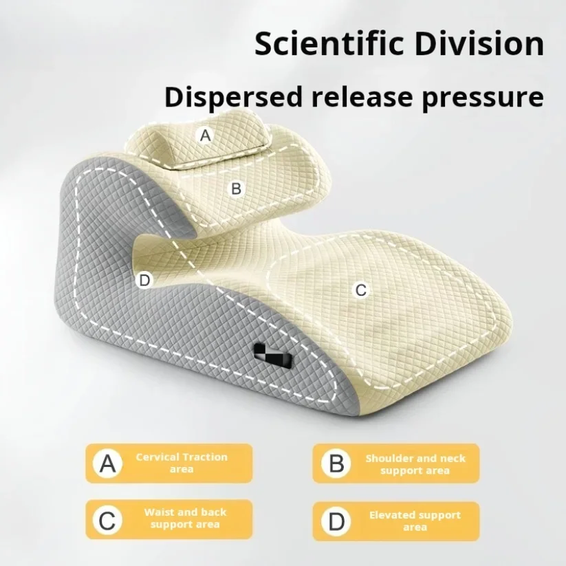 Bedding pillow for elderly designed to prevent gastroesophageal reflux with a reclining feature Pregnancy pillow