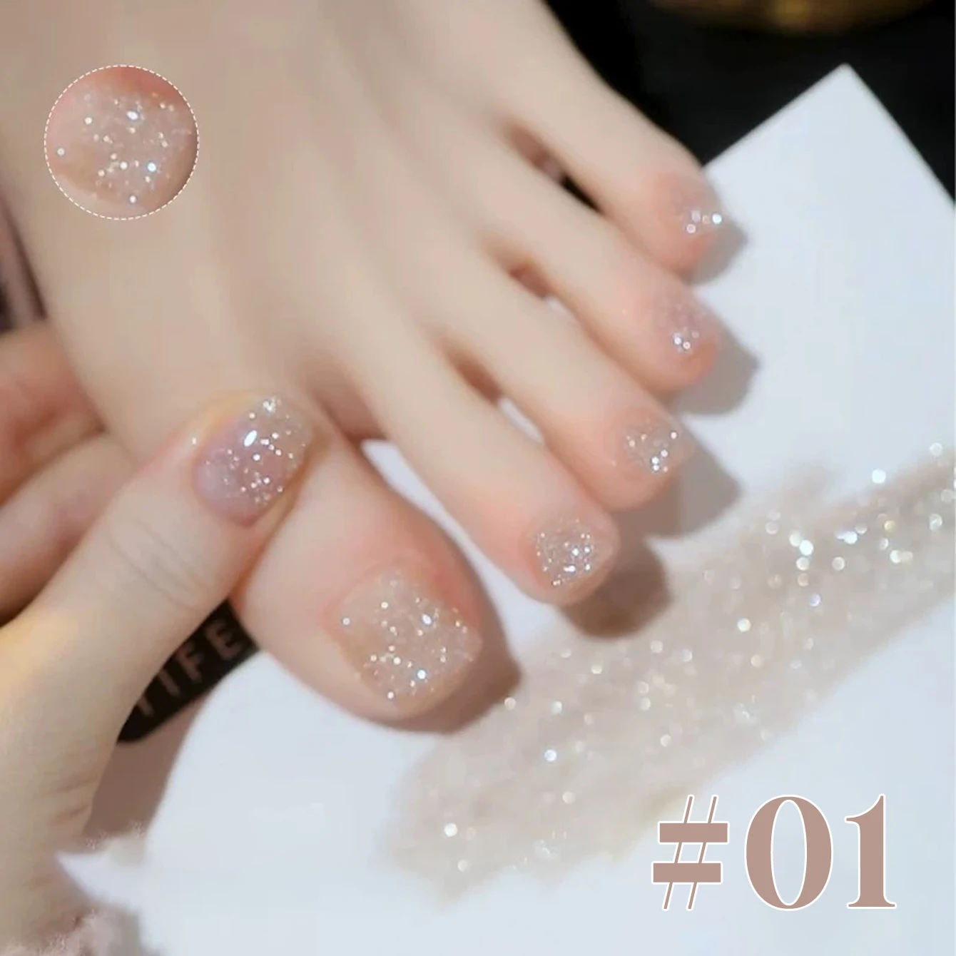 12ML 1-10 Stück 2025 Neuer Blauer Nagellack Super Flash Honey Water Light Broken Ice Transparenter Strobe Diamant-Gel-Nagellack