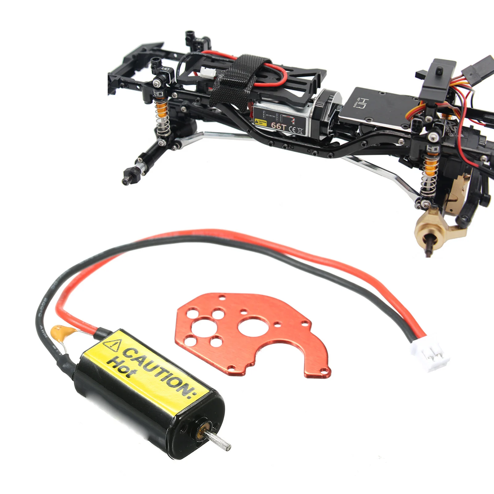 Brush 050 Motor 66T Motor Compatible with  SCX24 AXI90081 AXI00002 AXI00001 AXI00004 1/24 Models Motor for 1/24 car