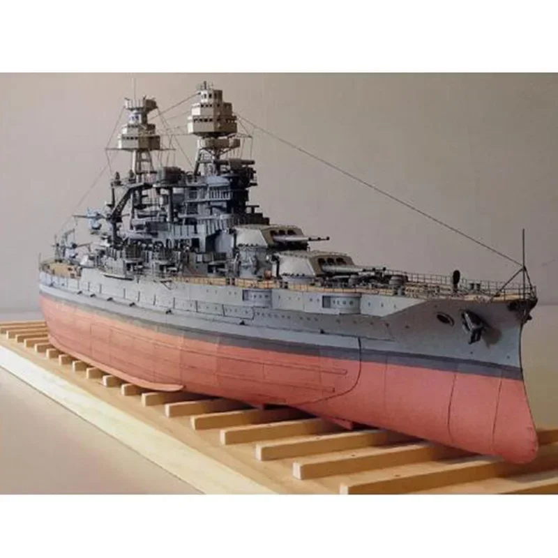 1:250 Americ Arizona BB-39 Version Paper Model Craft funny DIY boat ship paper puzzle model education toys for children handmade