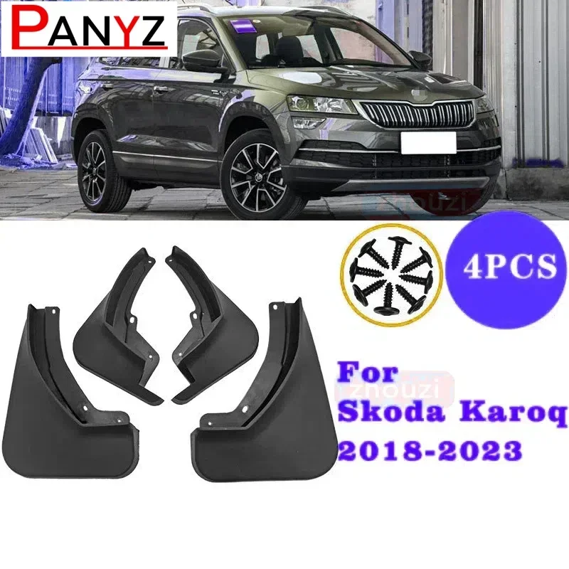 

Для Skoda Karoq 2018 2019 2020 2021 2022 2023 брызговики брызговики передние и задние колеса раструб 4 шт. аксессуары
