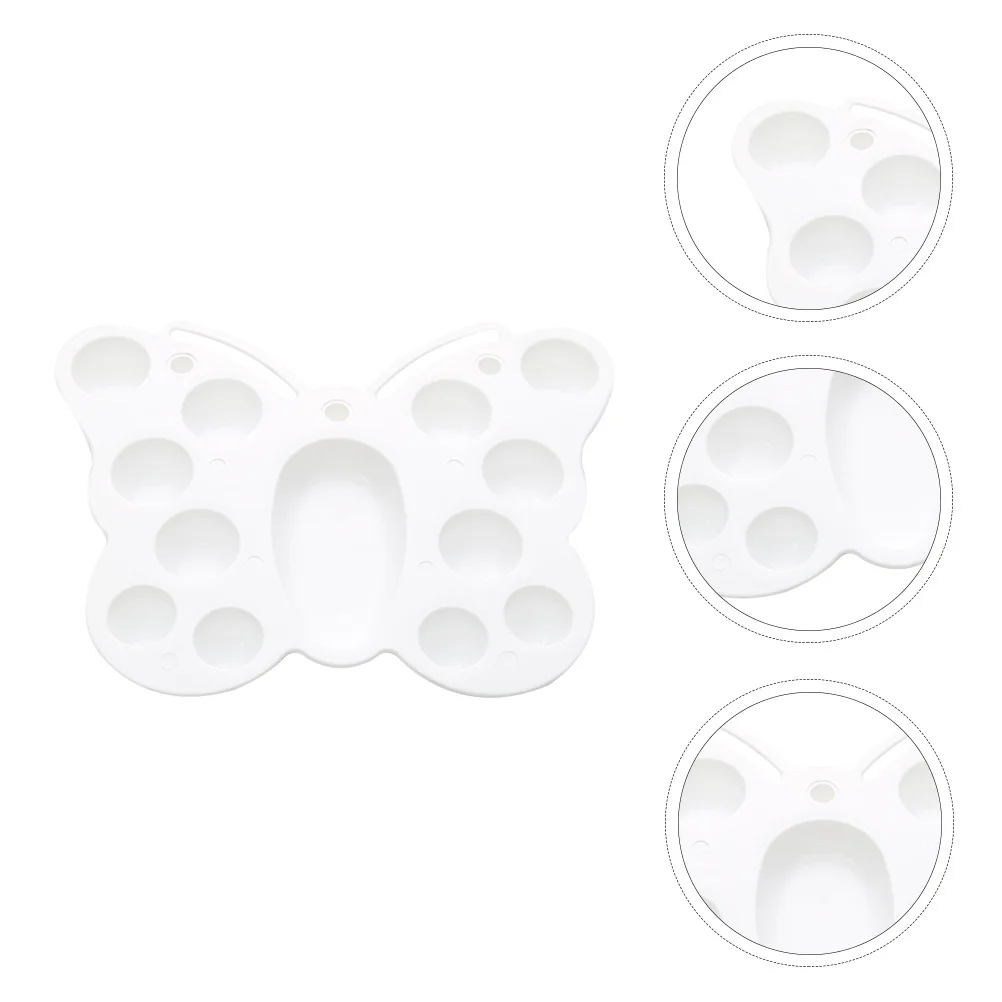 

12pcs Plastic Pigment Tray Multi-Grid Color Mix Tool For Oil Watercolor Painting Multi-Function Mixing Holder Art Supply