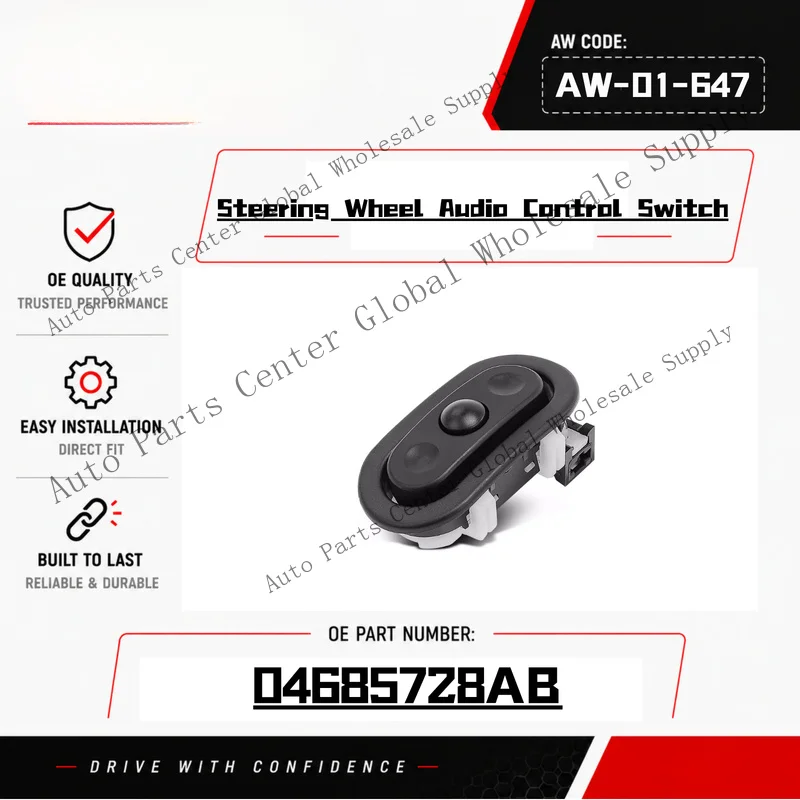 L+ Right of Steering Wheel Audio Radio Control Switch for Chrysler Dodge Jeep Ram