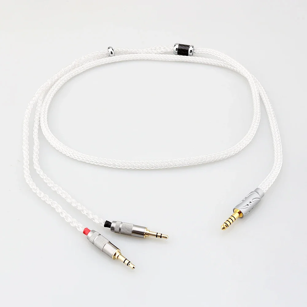 16cores Pure Silver Headphone Cable for Hifiman HE4XX HE-400i HE560 HE-350 HE1000 HE400SE