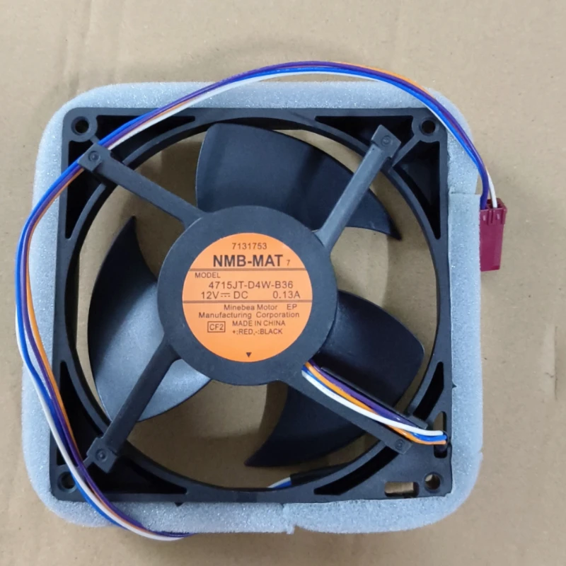 4715JT-D4W-B36 12V 0.13A Waterproof Cooling Fan for Refrigerator Accessories 12cm