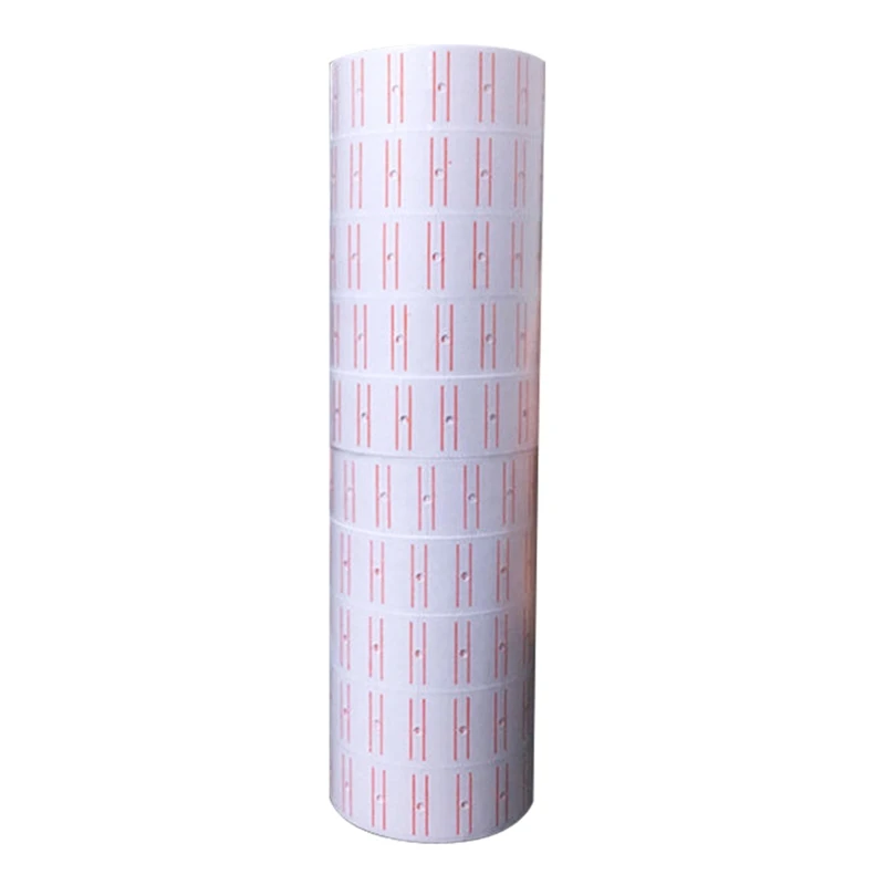 10 Rolls Self Adhesive Price Labels Paper Tag Sticker Single Row for Price Gun Labeller Grocery Office Supplies 21mmx12mm Y98A