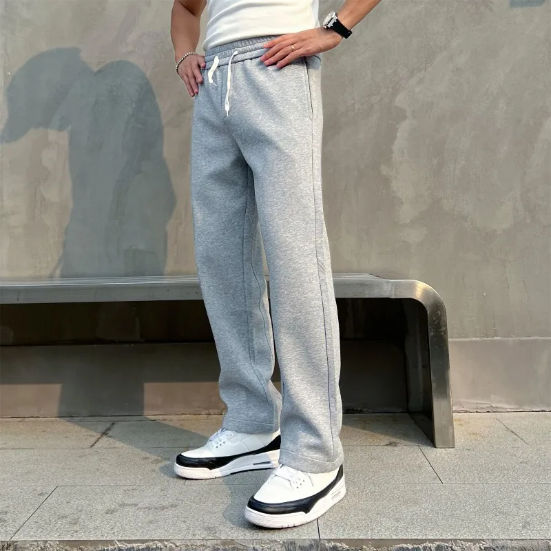 

Американские уличные спортивные прямые брюки для похудения, повседневные брюки для фитнеса, универсальные гигиенические брюки для мужчин