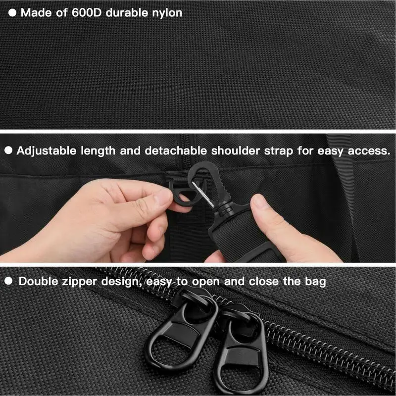 Traveling Large Duffel Bags Oversize Foldable Moving Bags With Handles Heavy-Duty Moving Bags For Golf Push Cart Traveling And