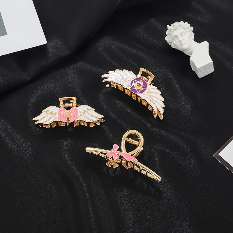 Anime Hair Claw Clips for Women Girls Cute Butterfly Metal Hair Accessories Cartoon Gifts for Fans