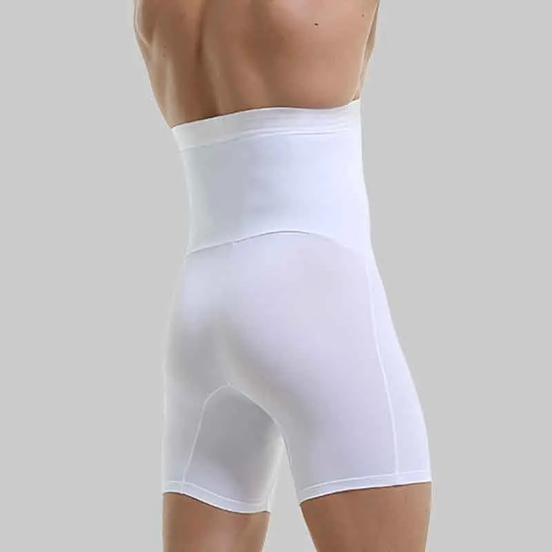 Bragas moldeadoras de cintura alta para hombre, ropa interior moldeadora de Abdomen, Bóxer corto, 4XL