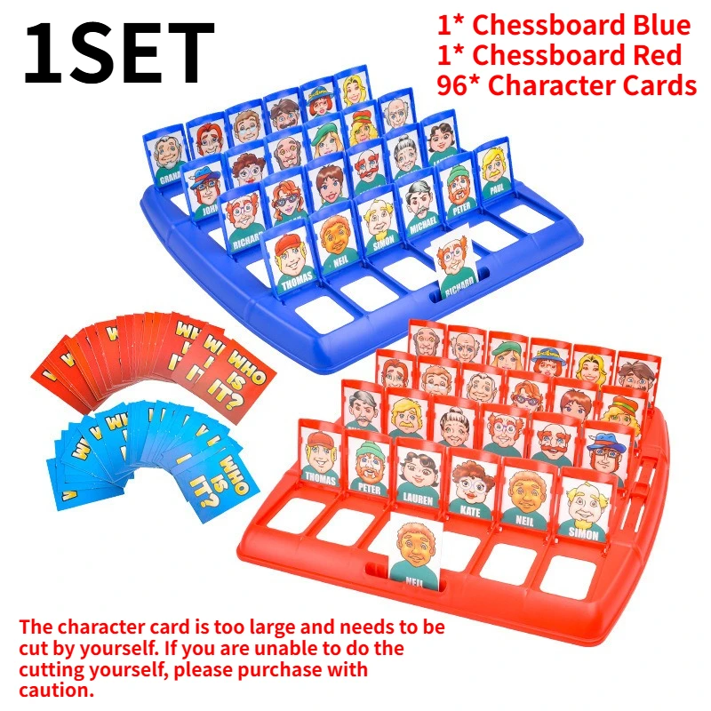 Guess Who I Am Character Guessing Board Game, Parent‑Child Interactive Logical Reasoning Puzzle Toy for Kids Family Desktop Play view 6