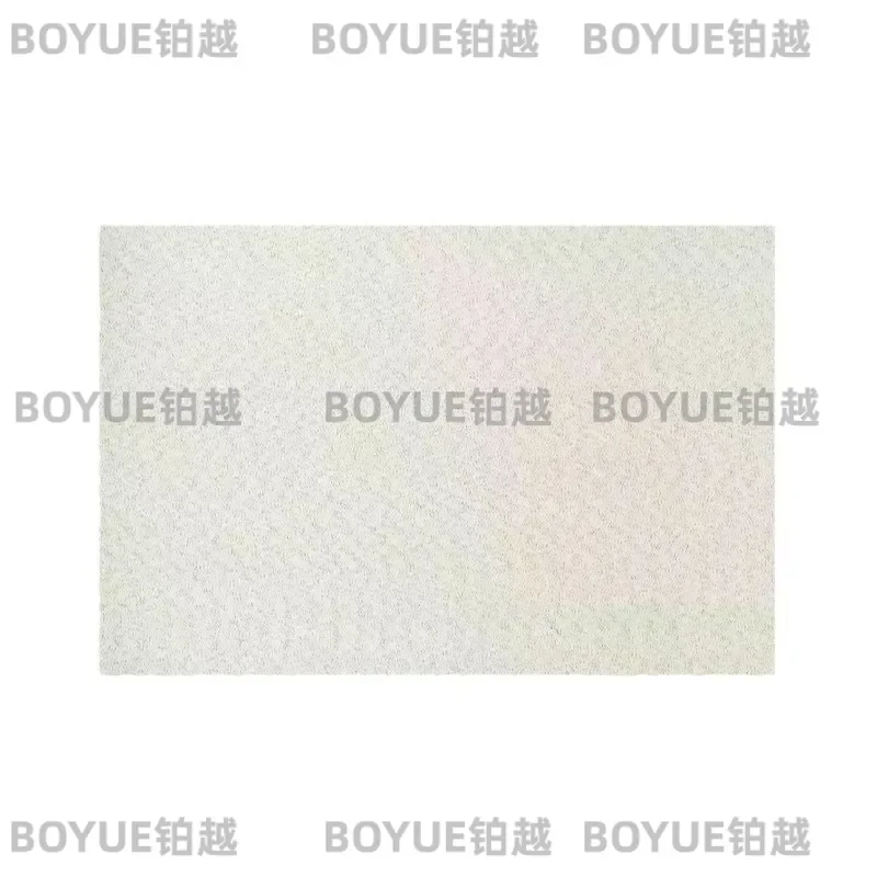 Wool Rug Cream Plain Carpet for Living Room Bedroom Study Modern Minimalist High End Soft Floor Mat Home Decor