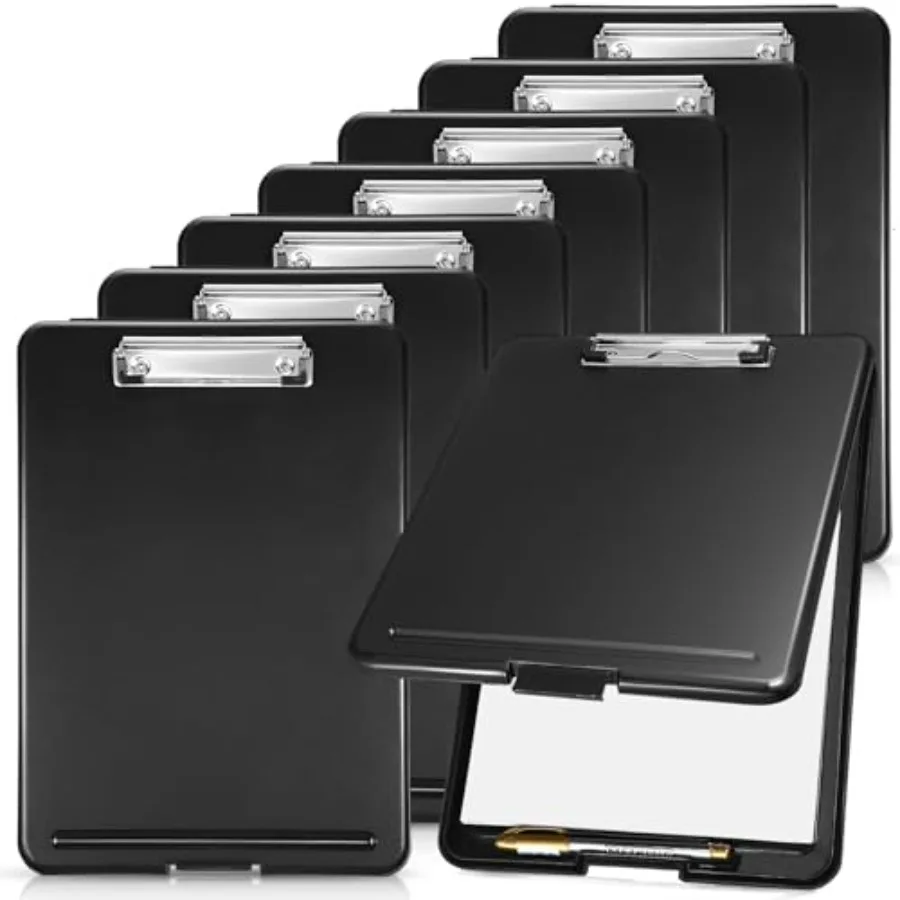 

Pcs Clipboard with Storage Plastic Foldable Nursing Clipboard Storage with Pen Holder 9. 5 x 13. 4 Inch Foldable Clip Board wit