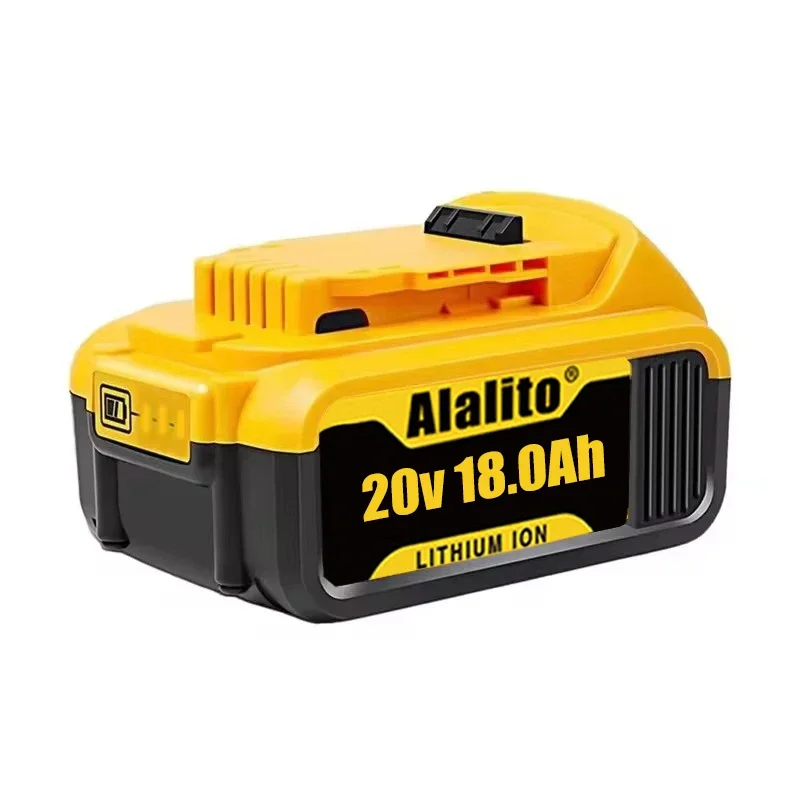 New 100% Original 18000mAh 20V for Dewalt Power Tool Battery DCB206 20V 18.0Ah Battery DCB206 20V Battery DCB205 DCB204-2