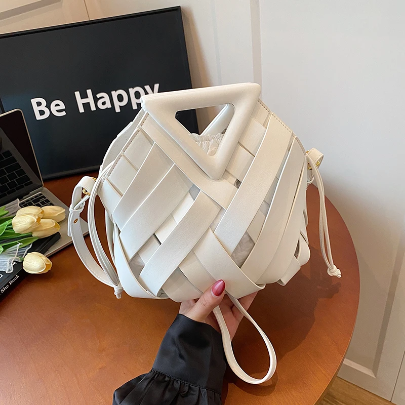 

Fashion Women PU Leather Handbags High Quality Ladies Weave Shoulder Messenger Bags for Women Casual New Female Crossbody Bags