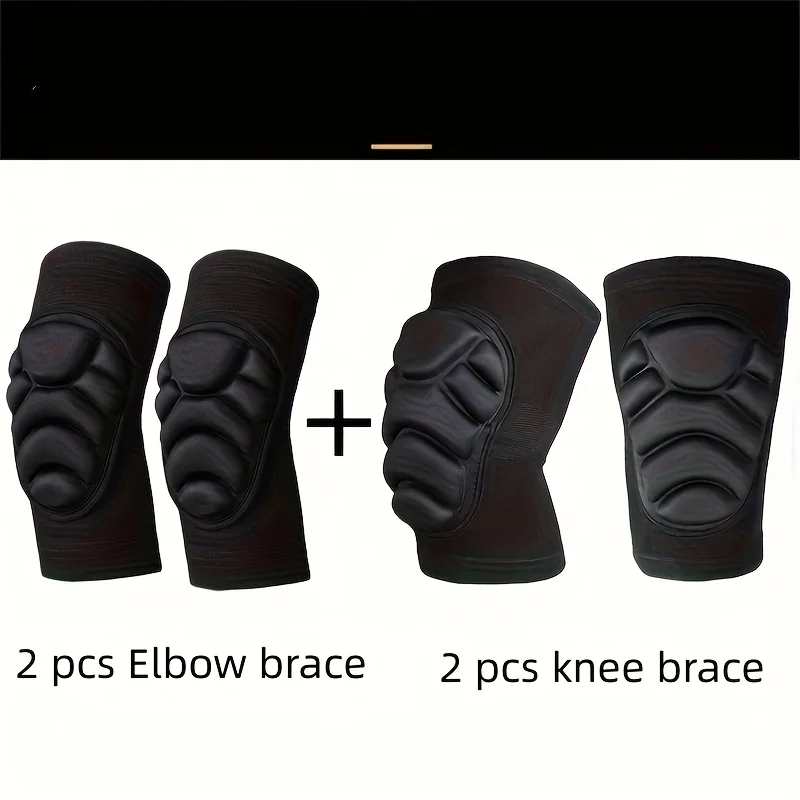

Набор из 4 шт. наколенников + налокотник, утолщенный пенопластовый бандаж для колена и локтя, спортивный наколенник и наколенник