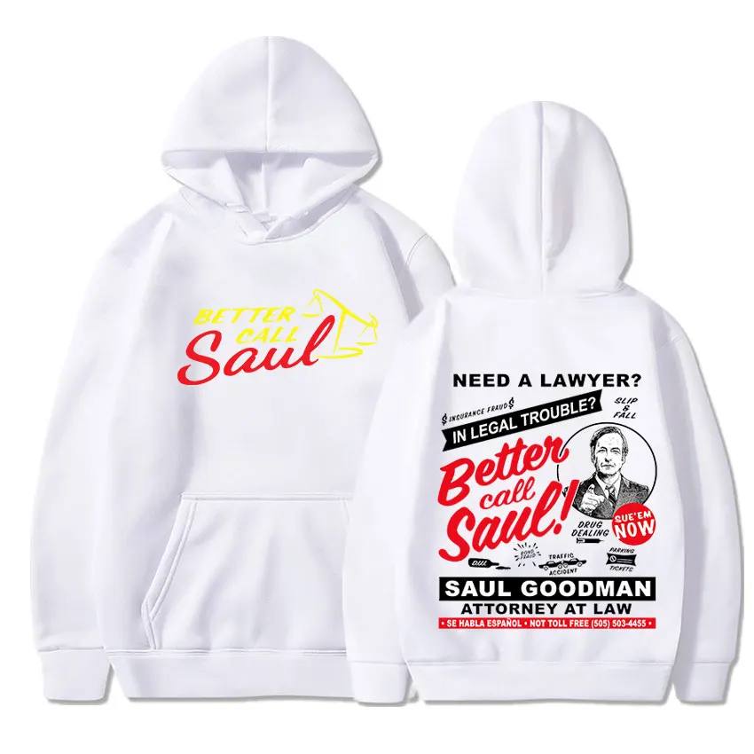 Sudadera con capucha gráfica de programa de televisión Fan Breaking Bad, Jersey informal holgado para hombre, sudadera Better Call Saul, sudaderas