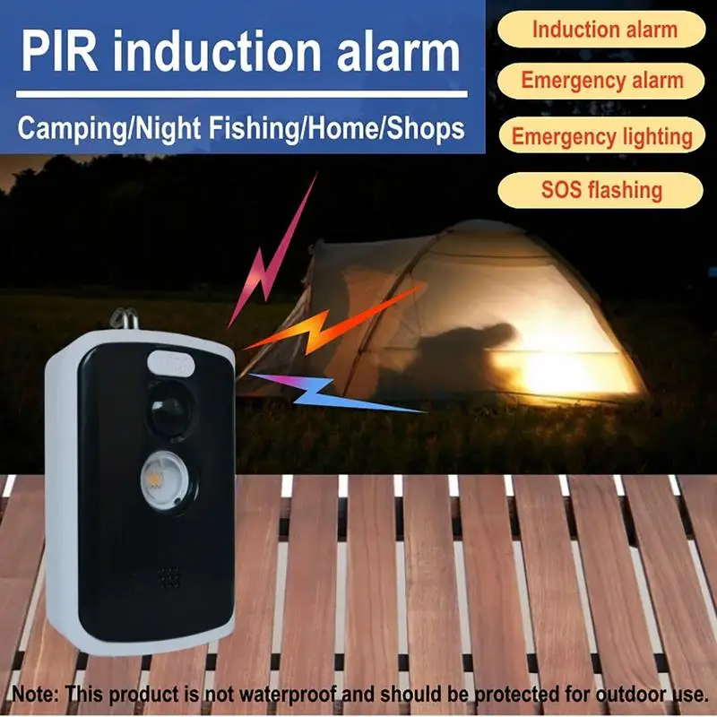 Wildlife Warning Device For Camping Property Safety, Night Fishing Perimeter Trip Alarm Anti-Theft Outdoor Camping Alarm